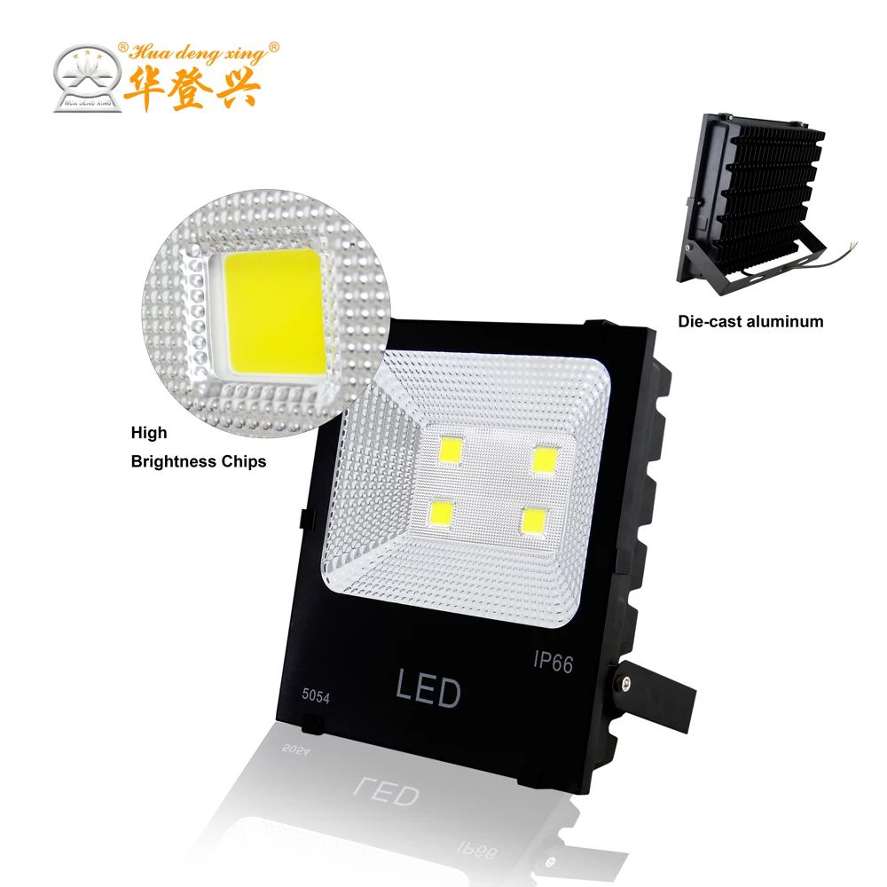 High power aluminum outdoor square spotlight smd 5054 projector 30 50 100 150 200 250 300 watts led flood light