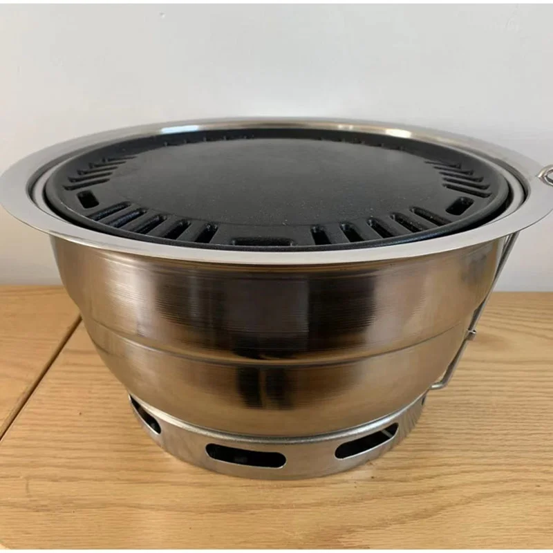 Commercial built-in Korean barbecue smokeless charcoal stoven stainless steel charcoal yakitori grill