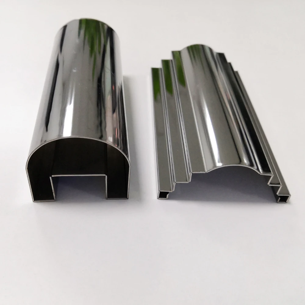 
New design black titanium brush waterproof ceiling timber or ceramic outdoor skirting board tile trim skirting 