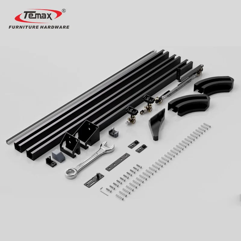 Temax Classic Style Office Partition Manual Weather-Resistant Sliding Door furniture accessories