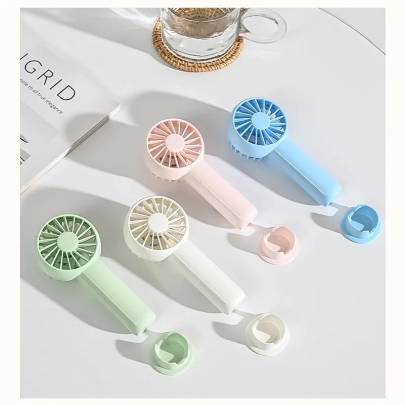 Comfortable Mini Usb Fan Powerbank Rechargeable Power Bank Handheld 1200 Mah Portable Powerful 2 in 1 Handhold