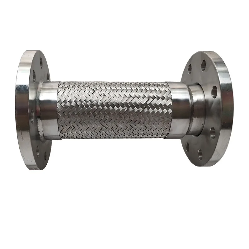 304/316/316l Braided Metal Flexible Tube Hose With Flange Stainless Steel Metal Tube