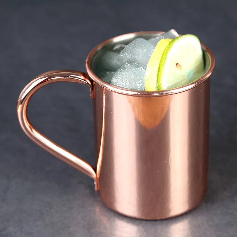 304 stainless steel straight barrel mug for bar Moscow Julie mule mug 420ml capacity beer bar mug