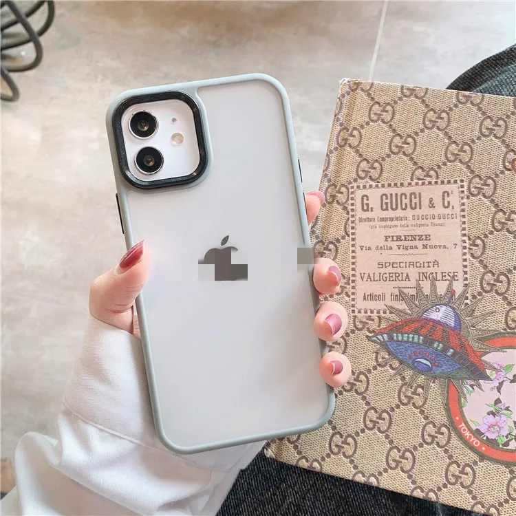 Hot Sale For iPhone 14 14Pro 14Plus 14ProMax 13 12 11 Mini SE3 Dull Polish Phone Back Protective Cover Clear Mobile Phone Case