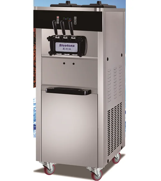 Wholesale ice cream gelato machine  Maker With 3 Flavors for  soft ice cream maker ice cream freezer