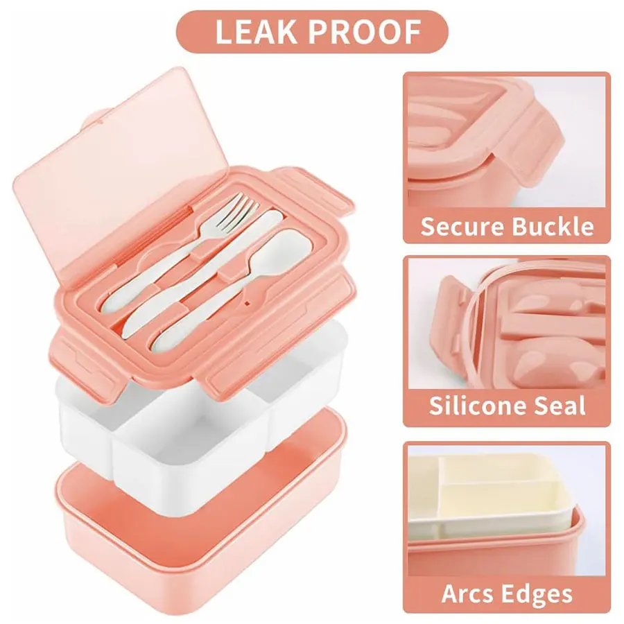 Compartments kids bento box Microwave safe school tiffin box eco friendly reusable lunch box