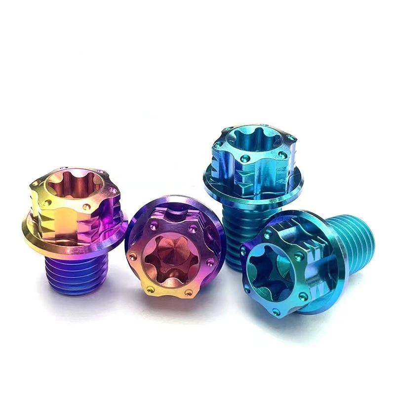 M10 M12 Titanium Flange 12 Point Head Bolt Screw
