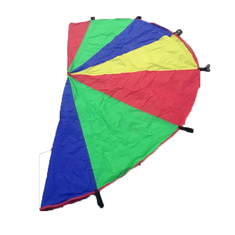 3.5M 16handles Parachutes Multi Handles Children Outdoor Kid Play Colorful Rainbow Parachute