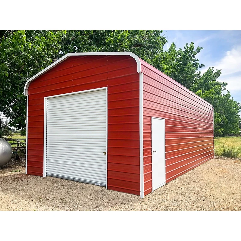 Waterproof steel structure prefab carport shed cars garage