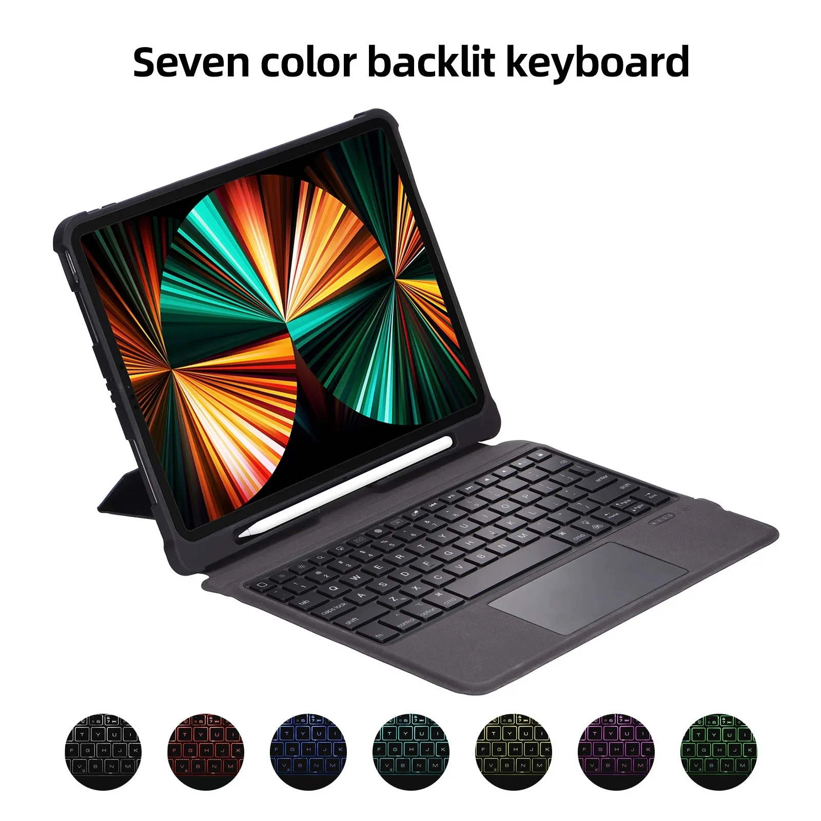 Wireless Detachable backlit Keyboard pencil holder Cover for iPad 10.2 10.5 Air 3 4 5 10.9 10th Touchpad Case for pro 11