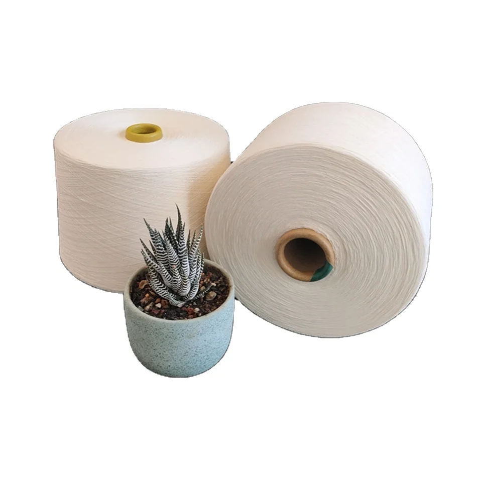 TC 65/35 80 20 CVC 50 50 60/40 Yarn Raw White Pc Weaving Ne 45S 30S 20S 12/1 32/2 60S Combed Poly Cotton Polyester Blended Yarn