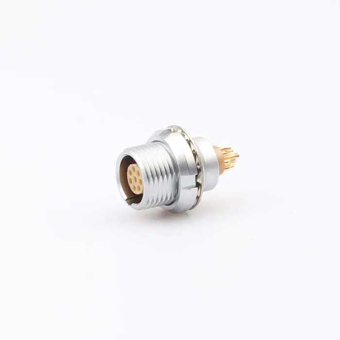 MOCO 1KZ3 Outdoor Waterproof EEG.1K.305 Female Fixed Socket 4 5 6 7 PIN Nut Fixed Outside The Chassis Connector For Video