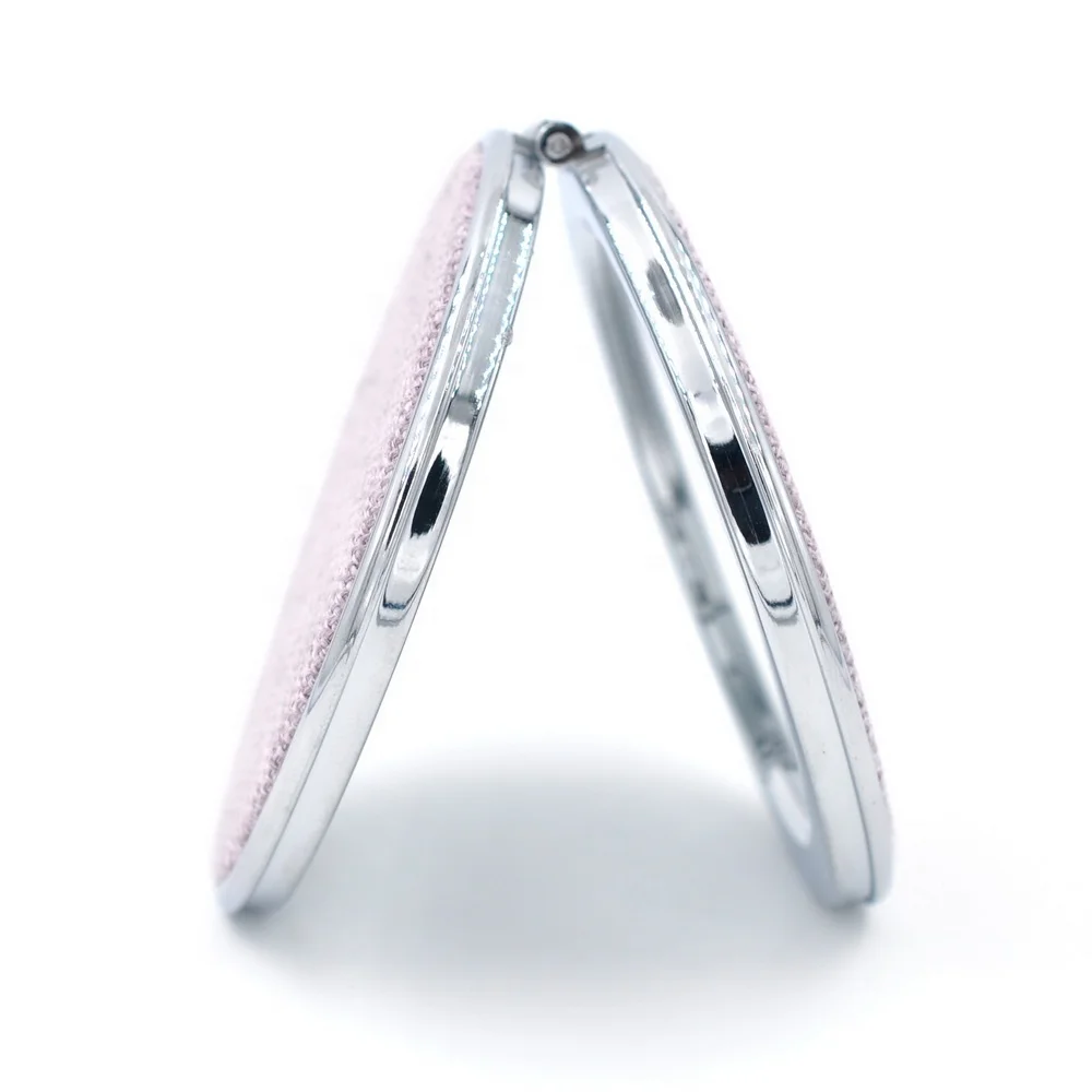 
Double side portable makeup compact mirror antique personality embroidery pocket mirror wholesale compact cosmetic mirror 