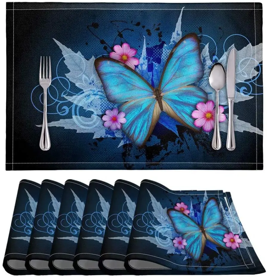 Factory Direct PVC Hollow Octangon Placemat Gilding Nice Decoration Environmental Hotel Restaurant Table Mats