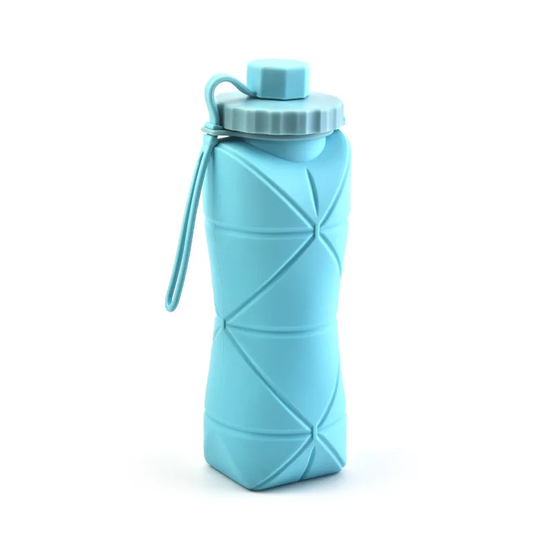 Silicone Water Cup Hot Selling Outdoor Travel Sport Portable High-temperature Resistant Food Grade Telescopic Folding Cup
