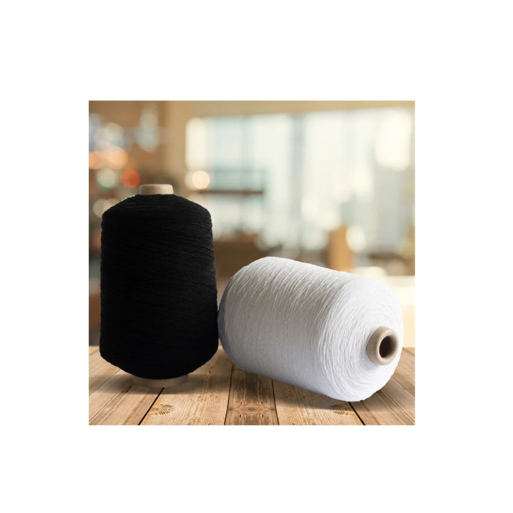 Top Grade RUBBER COVERING YARN A-BL52/150 Made From Polyester Black Color For Sewing Premium Product From Thailand