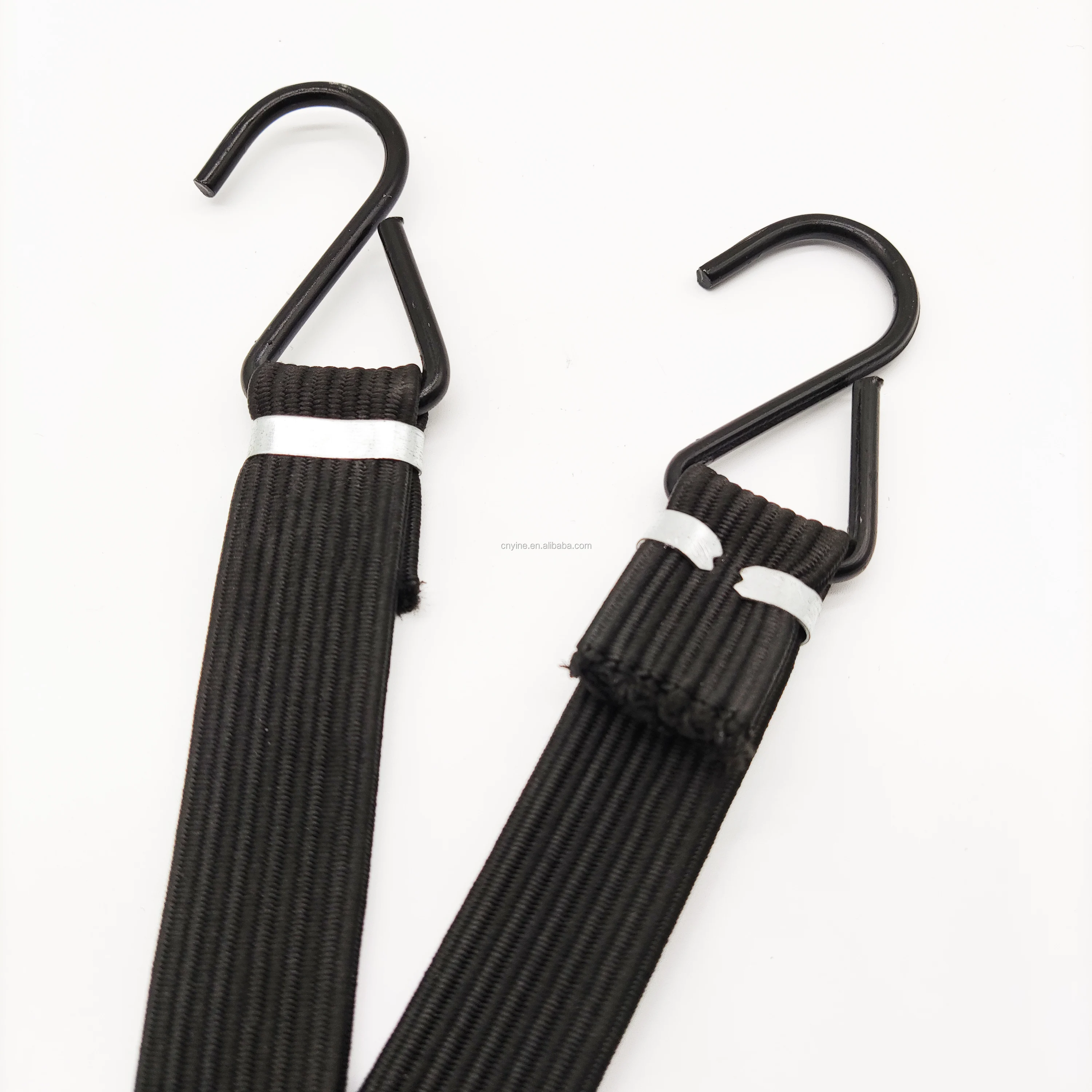 
180 cm Flat High Strength Latex Bike Motorcycle Cargo Luggage Tensioning Elastic Bundling Bungee Strap 
