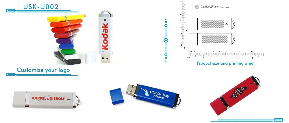 Pendrive promotional business gift   Cheap plastic USB stick High-quality plastic flash drive Custom logo USB drive