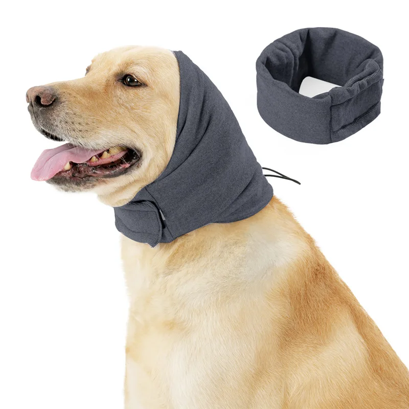 Hot selling multi purpose pet headgear anxiety calming headband Elastic Pet Dog Earmuffs
