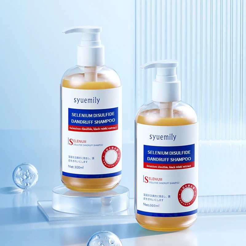 Organic Vegan Anti-Dandruff Shampoo with Selenium Disulfide Moisturizing Smoothing Cream Hair Loss Prevention Nourishing Adults