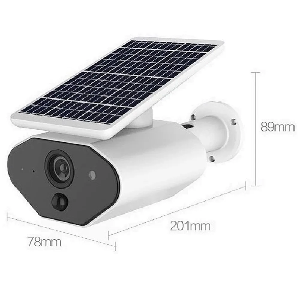 Умная водонепроницаемая Wi-Fi камера JXJ с панорамой, наклоном и солнечной панелью