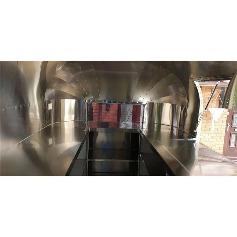 CDSJ China Hot Sale Street Mobile Fast Food Trailer Foodtruck Containers Mobile Food Van Trailer for europe