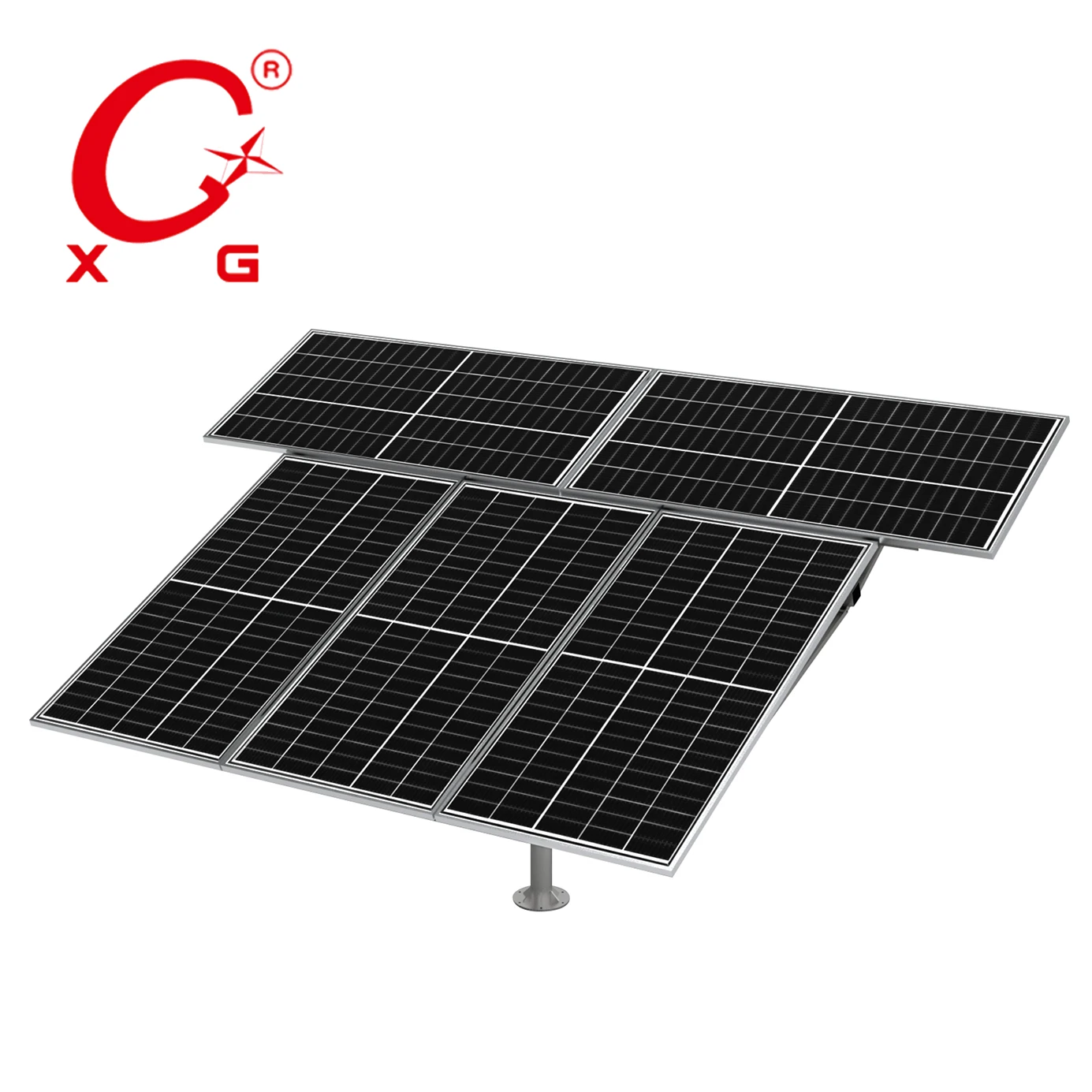 Smart Dual Axis On-Grid Pv solar Tracking System  Wireless Tracker Sun Power Clean Energy BIPV Solar Power Generation T