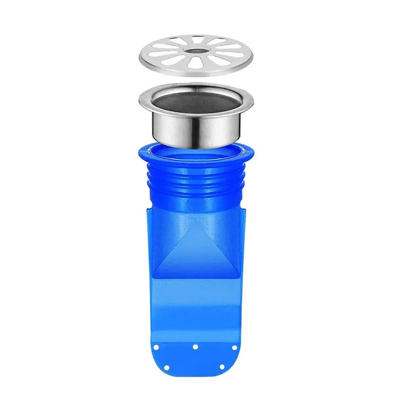 Drain Backflow Preventer, Adjustable Silicone Sink Floor Drain Trap Anti Smell, Sewer Deodorant Cover Sealing Ring