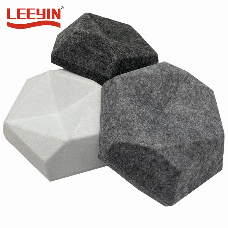 Factory Price Custom DIY PET Felt Panels Sound Wall Panel 3d Polyester Acoustic Panel
