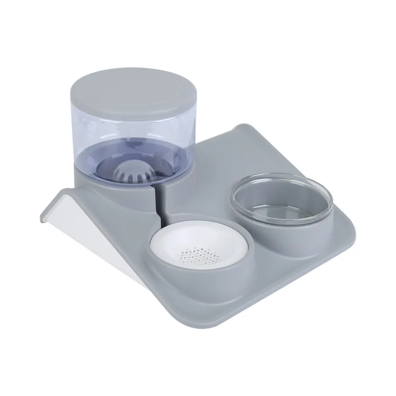 Дозатор питьевой воды для домашних животных, автоматический дозатор питьевой воды, двойная миска, для кошек и собак