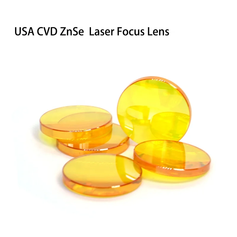 OEM Laser Equipment Parts Wholesale and Retail Large Size Dia 38.1mm  FL127mm/190.5mm Co2 Laser ZnSe Focus Lens