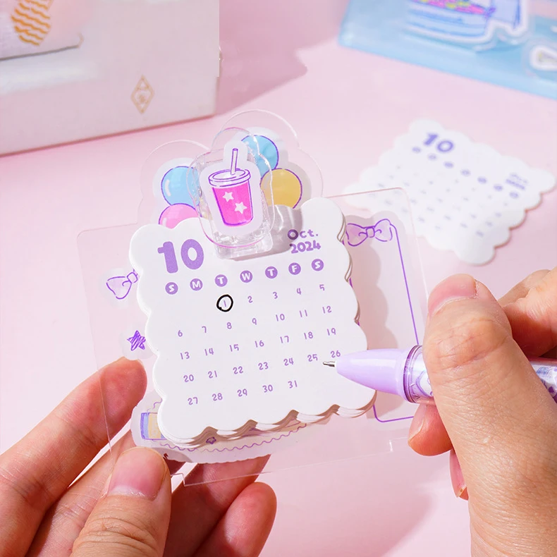 No mold fee Free design your custom die cut UV printing figure anime goods logo cute clear acryl anime stand calendar
