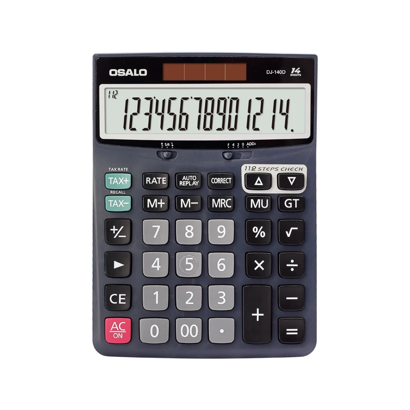 Desktop Calculator DJ-140D Electronic Custom Logo Calculadora Calculatrice Rekenmachine Blank Calculators Office Supplies