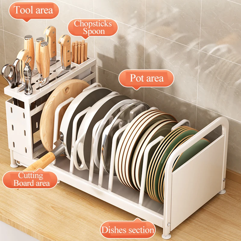 tableware kichen accessories shelf organizer plate tray cabinet adjustable dish drain bowl chopstick knife utensils storage rack