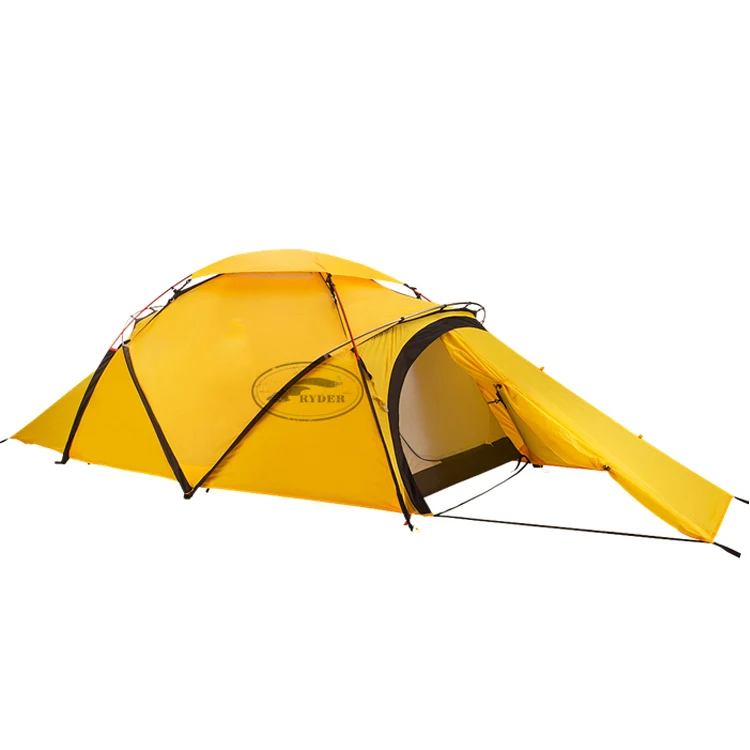 Professional High Altitude Windproof 2 Person 4 season Aluminum Geodesic Top Quality Tactical  Mountain Tent for Extreme Weather