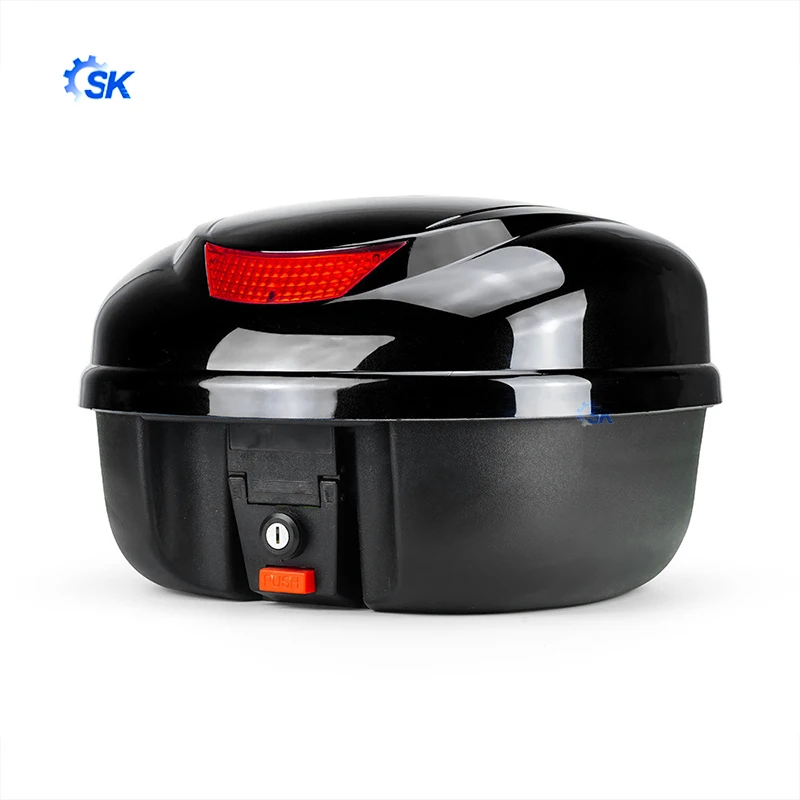 Hot-selling high-quality scooter electric car trunk yellow paint storage toolbox trunk quick release base