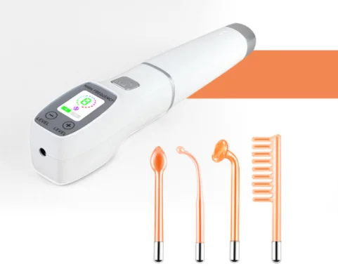 high frequency skin facial massager facial machine acne removal therapy portable electrode high frequency