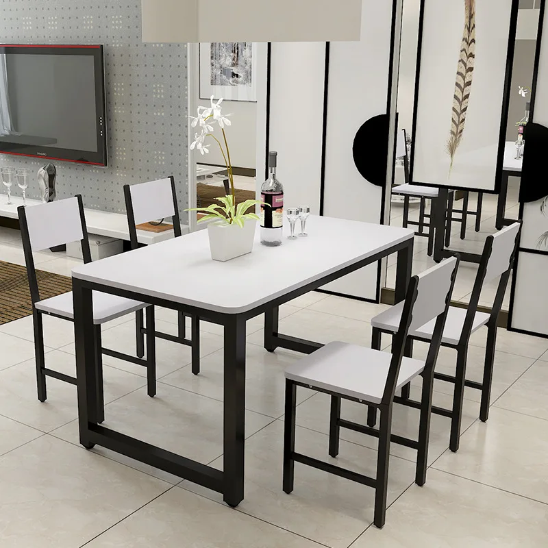 
2021 New Living Room Furniture Modern Dining Table And Chairs Set 