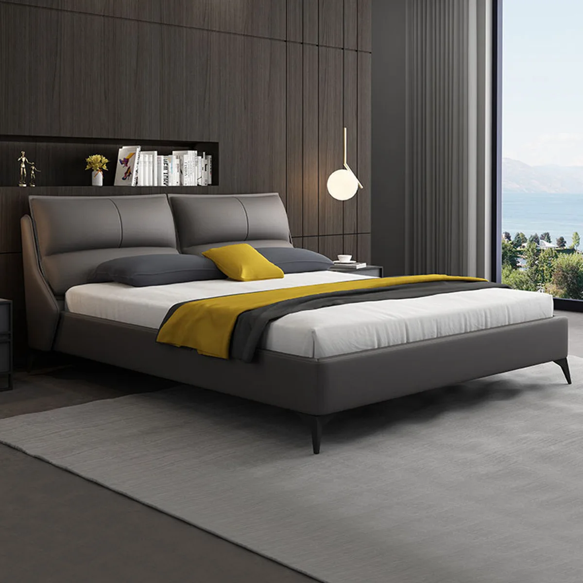 Factory Direct Price Wooden Furniture Beds Modern Bed Designs Bedroom High-end Soft Bed