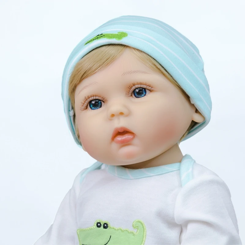 NPK 47Cm Birthday Gift Flexible Soft Touch Full Body Soft Silicone Girl Reborn Dolls Newborn Baby Dolls for Sale
