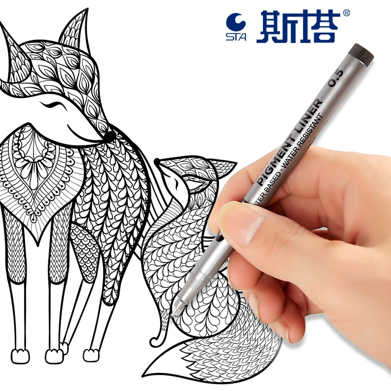 STA 8050 художественный маркер, водостойкая ручка для рисования fineliner для студентов, офиса