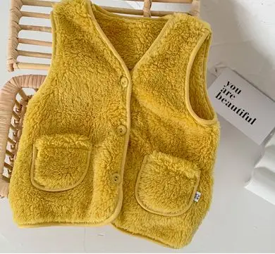 
New Autumn Winter Children Vest Baby Waistcoat Kids Light Color Toddler Clothes Jacket Sleeveless 