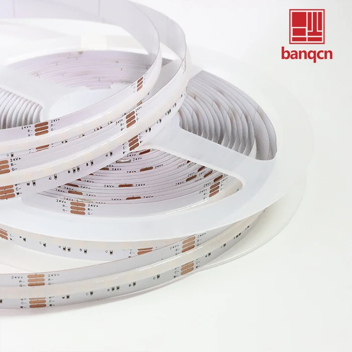 Banqcn 840 светодиод RGB CCT cob strip fights IP65 12 мм 18 Вт 24 В приложение и пульт дистанционного управления праздничные смарт-лампы