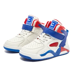 China Quality Original Retro Children Black Running Sports Boots Sneakers Kids Boys Outdoor Basketball Shoes