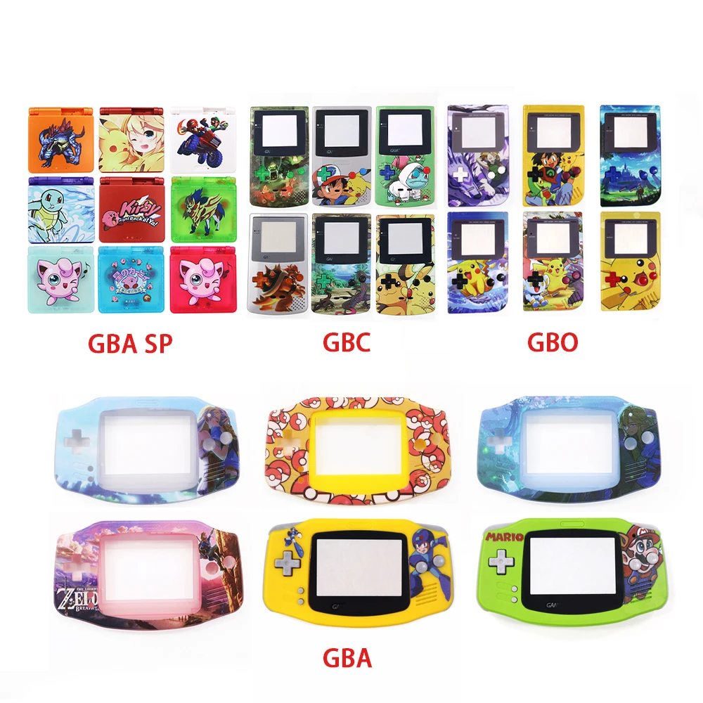 UV print  Plastic housing  Customised shell For Nintendo Gameboy For GBA GBC GB DMG GBP GBA SP game console