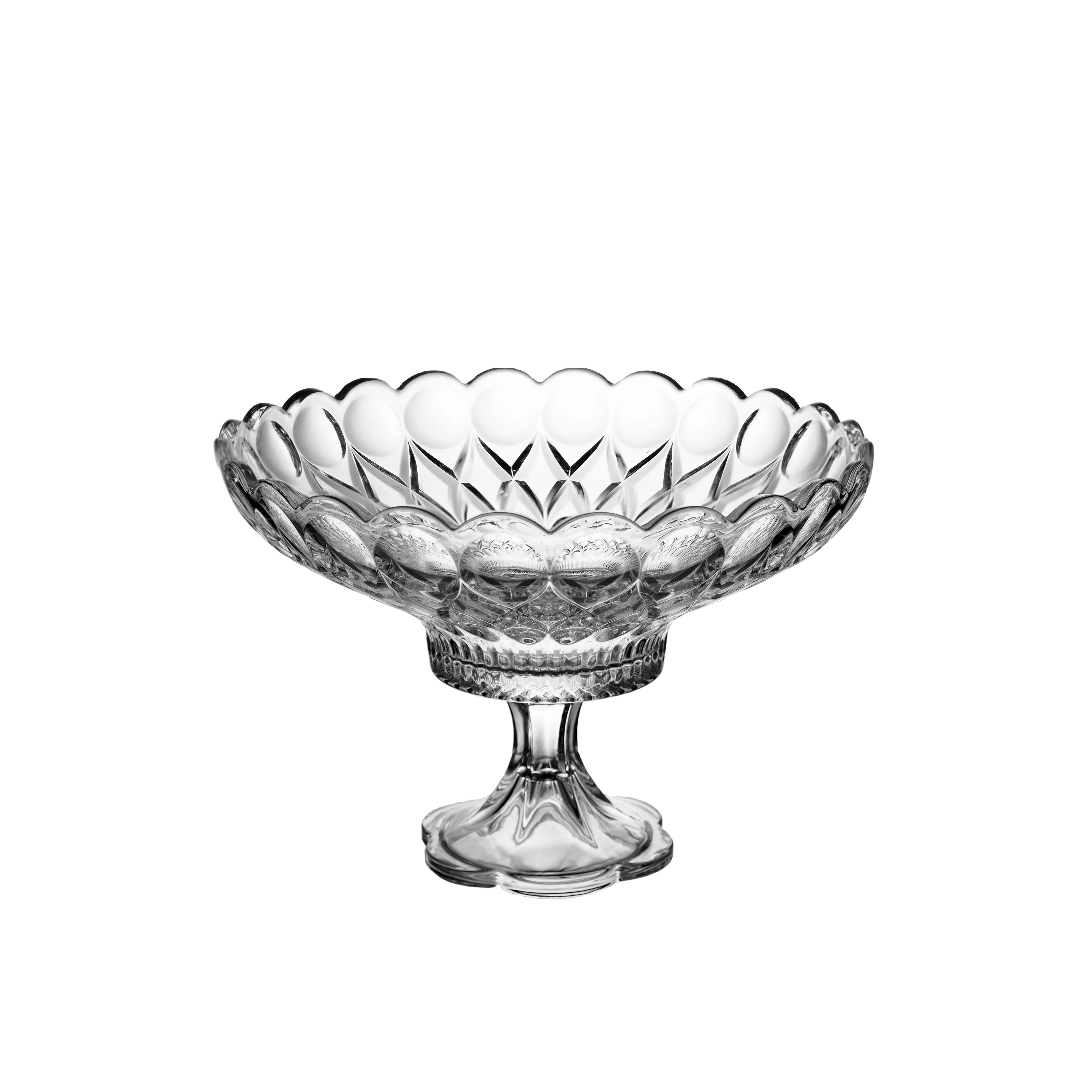 Стеклянная тарелка для украшения дома