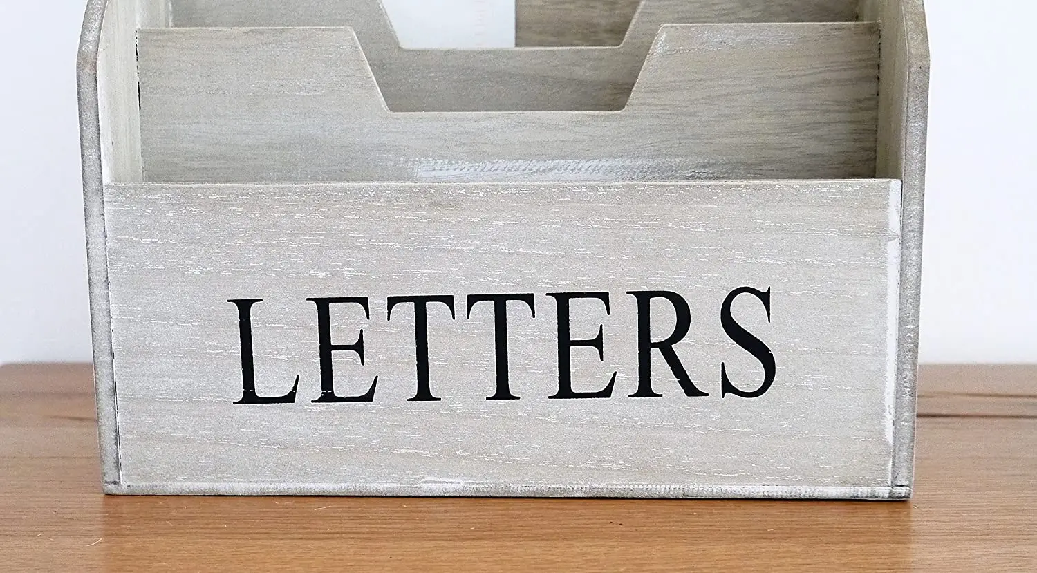 Desktop Wood  File Folder  Countertop Sorter  Desk File Paper Mail Letter Holder for Document Letter Envelope