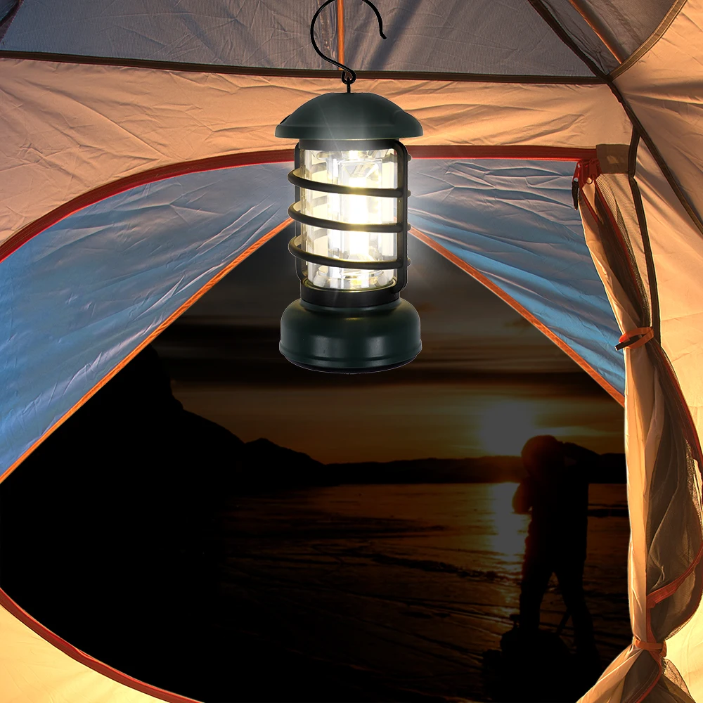 Outdoor Flashlights LED Solar Power Collapsible Portable LED Rechargeable Hand Lamp Camping Lantern Light