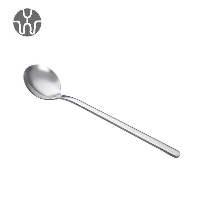 Wholesale Round Spoons ODM OEM Coffee Dessert Spoon Set Flatware Stainless Steel Spoon for Party