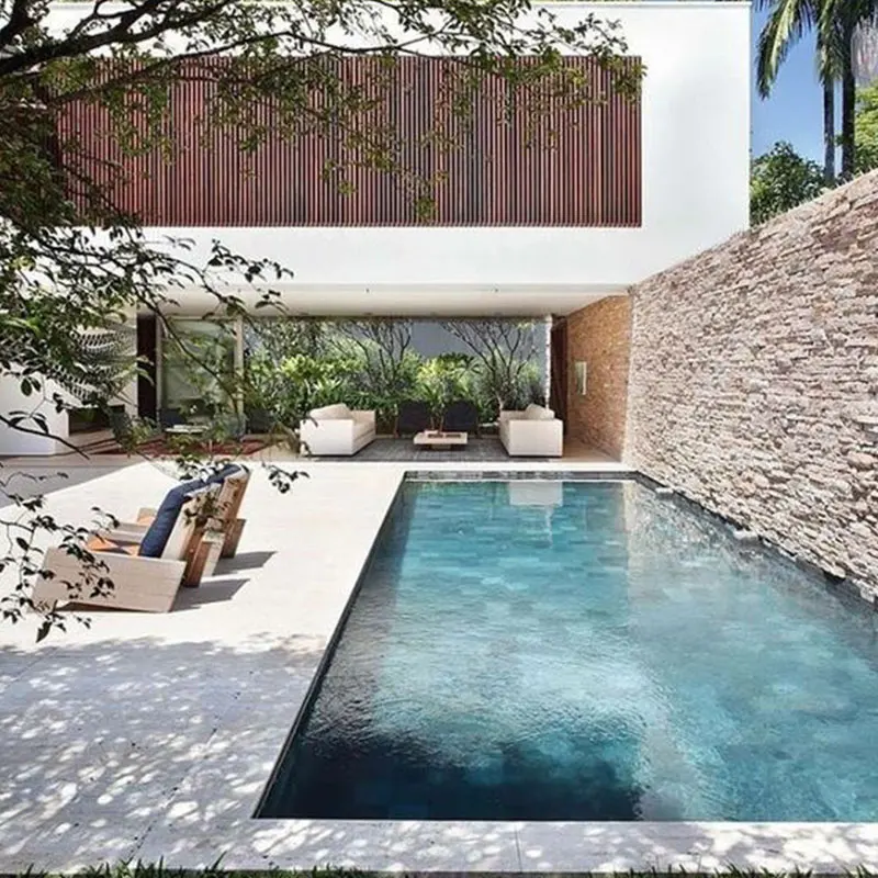 family house home villa modern pre fabricated frp swimming pool prices fiberglass pool inground 12 x 24 semi inground pool